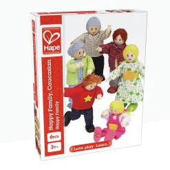 Dukkehusfigurer - Familie, inkl. bedsteforældre