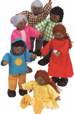 Dukker 11 cm. - A: 6 familiemedlemmer