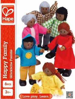 Dukker 11 cm. - A: 6 familiemedlemmer