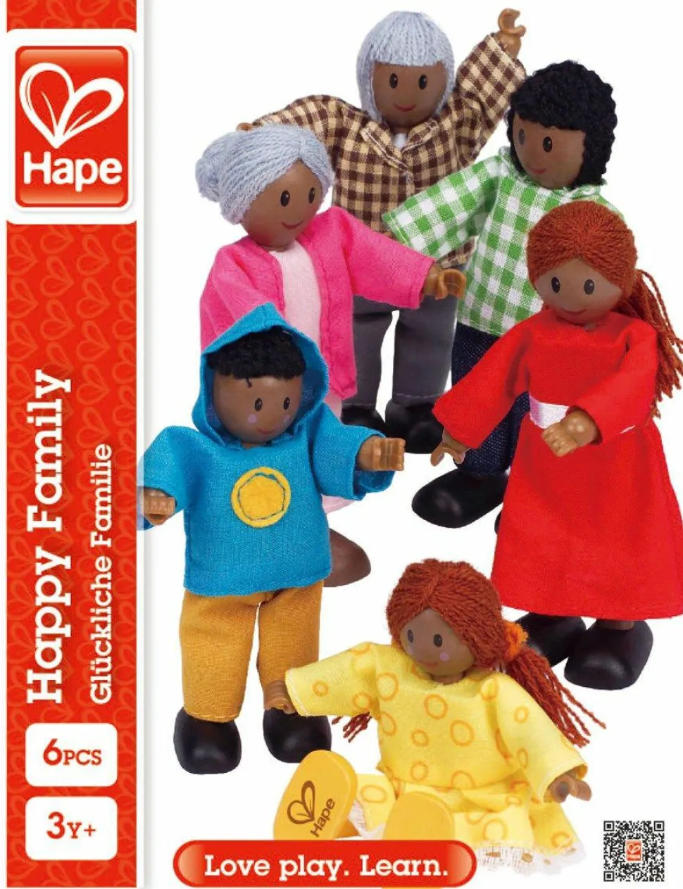 Dukker 11 cm. - A: 6 familiemedlemmer