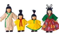 Dukker 12,5 cm - B: 4 familiemedlemmer