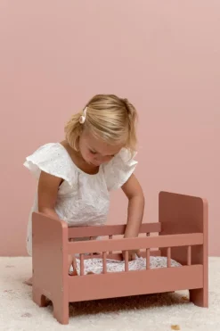 Dukkeseng inkl. sengesæt - Rosa
