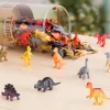 Dyrefigurer i spand - Dinosaurer, 60 stk