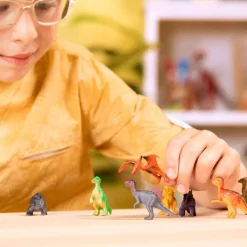 Dyrefigurer i spand - Dinosaurer, 60 stk