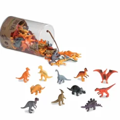 Dyrefigurer i spand - Dinosaurer, 60 stk