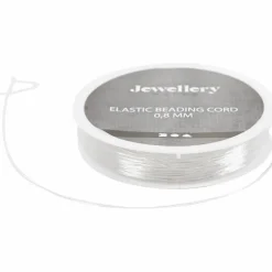 Elastiksnor til smykker Ø 0,8 mm - 10 meter