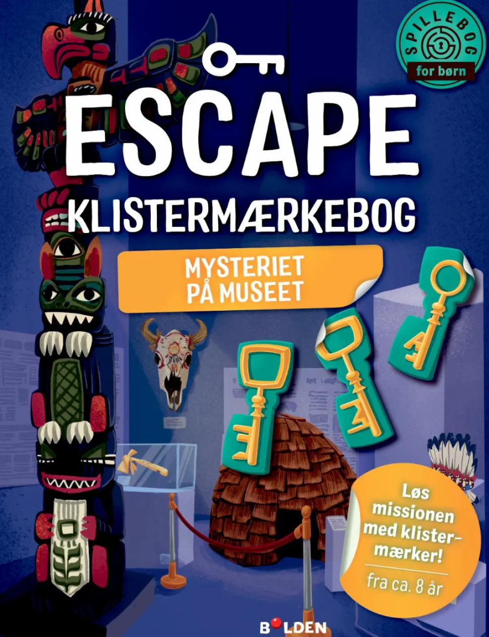 Escape klistermærkebog - Mysteriet på museet