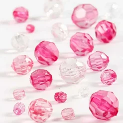 Facetperlemix - Pink, 45 gr.