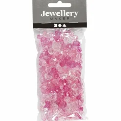 Facetperlemix - Pink, 45 gr.