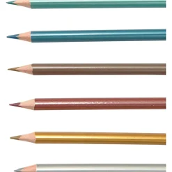 Farveblyanter - Metallic, 6 stk