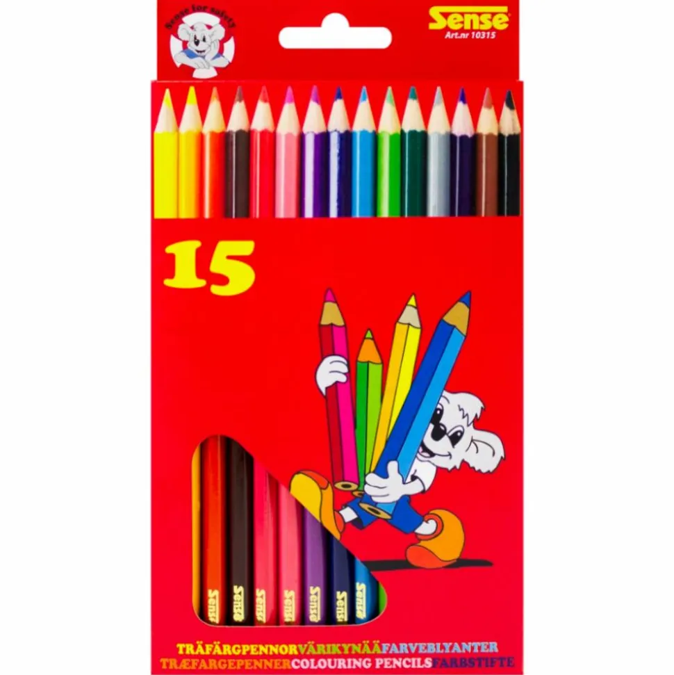 Farveblyanter, 15 stk