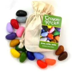 Farvekridt - Crayon Rocks 16 stk i stofpose