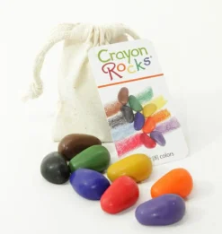 Farvekridt - Crayon Rocks 8 stk i stofpose