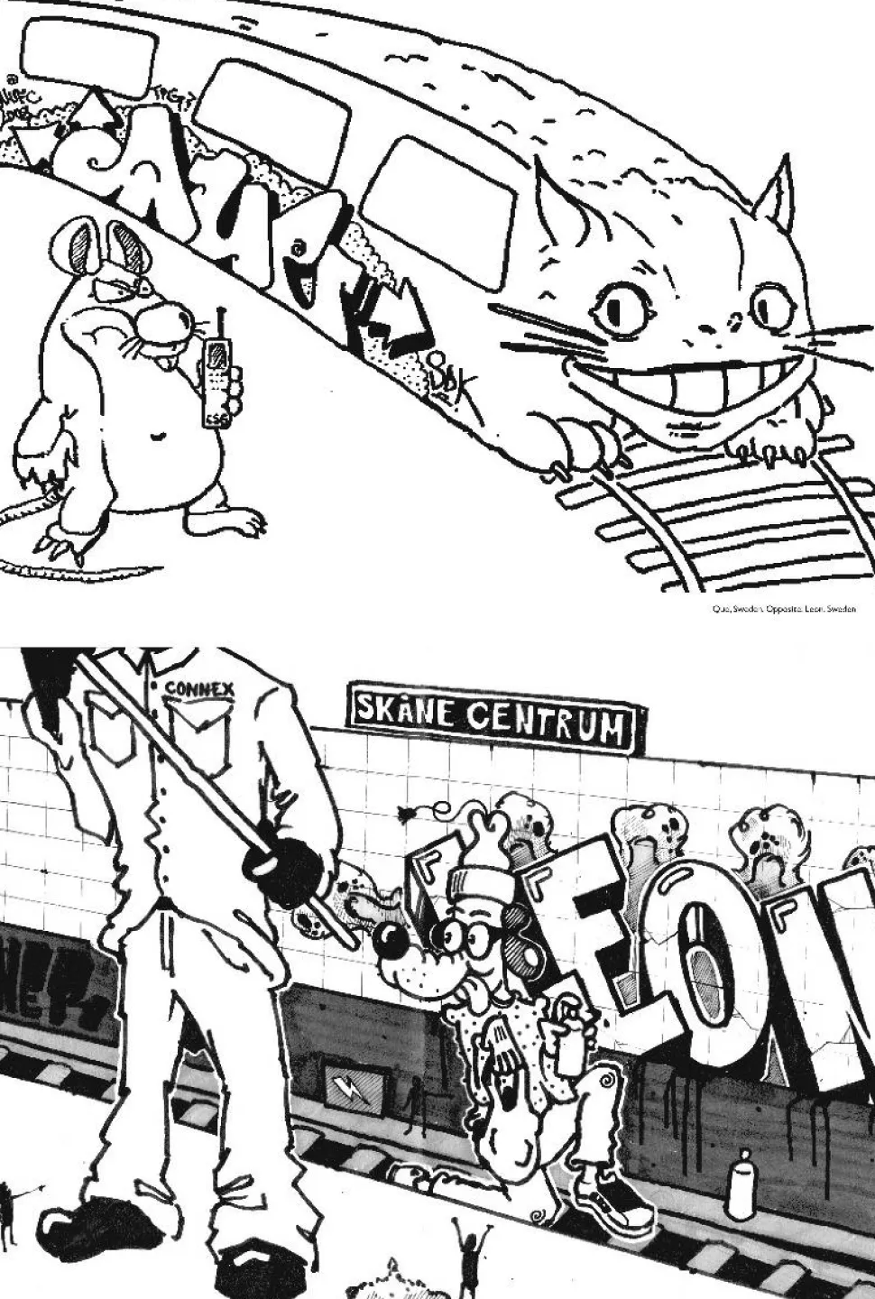Farvelægningsbog - Graffiti