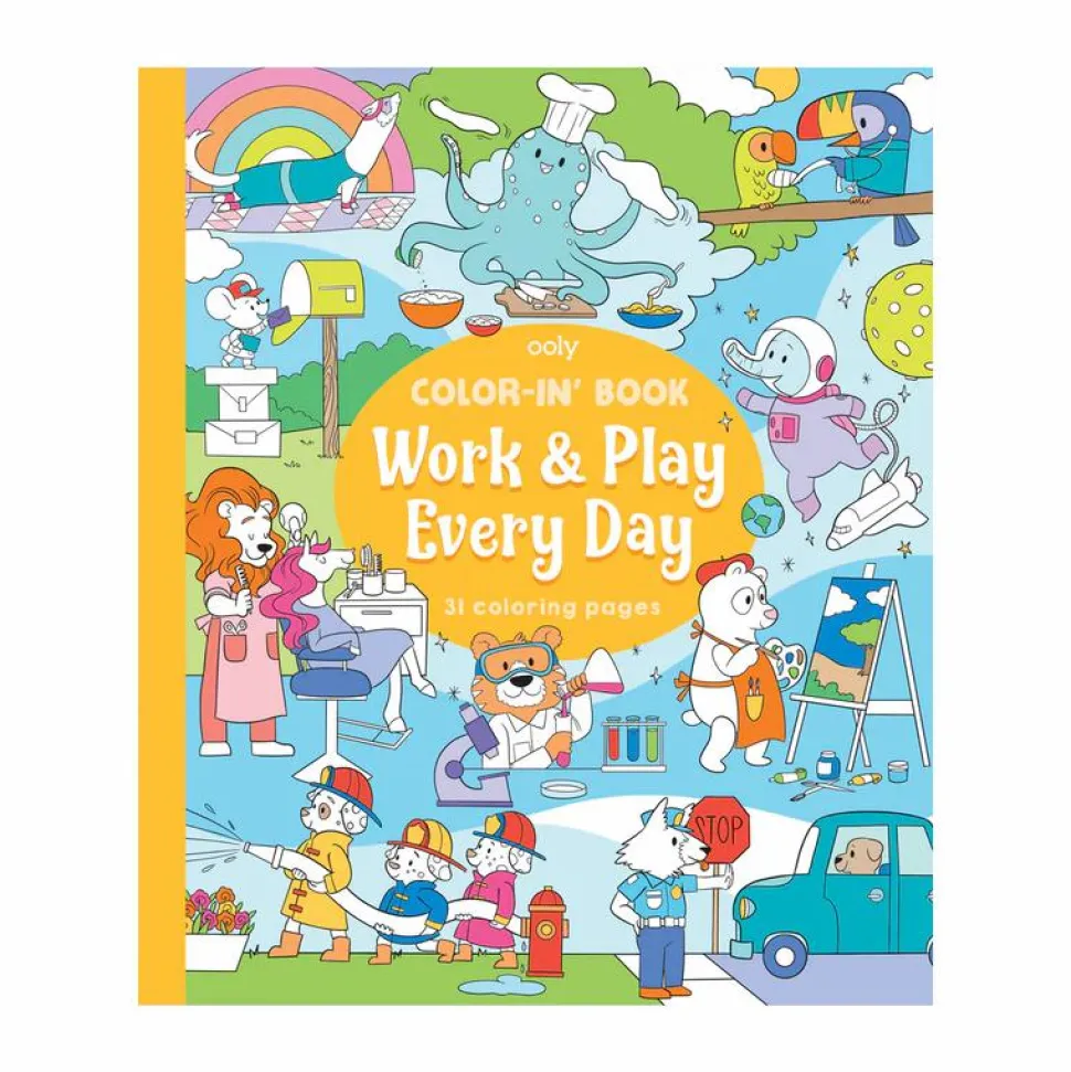 Farvelægningsbog - Work & Play Every Day
