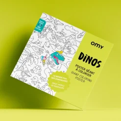 Farvelægningsplakat - Dinosaurer