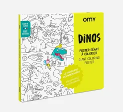 Farvelægningsplakat - Dinosaurer