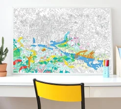 Farvelægningsplakat - Jungleliv