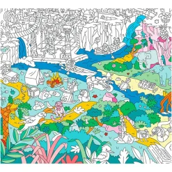 Farvelægningsplakat - Jungleliv