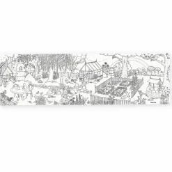 Farvelægningsplakat 1,5 meter - Haveliv