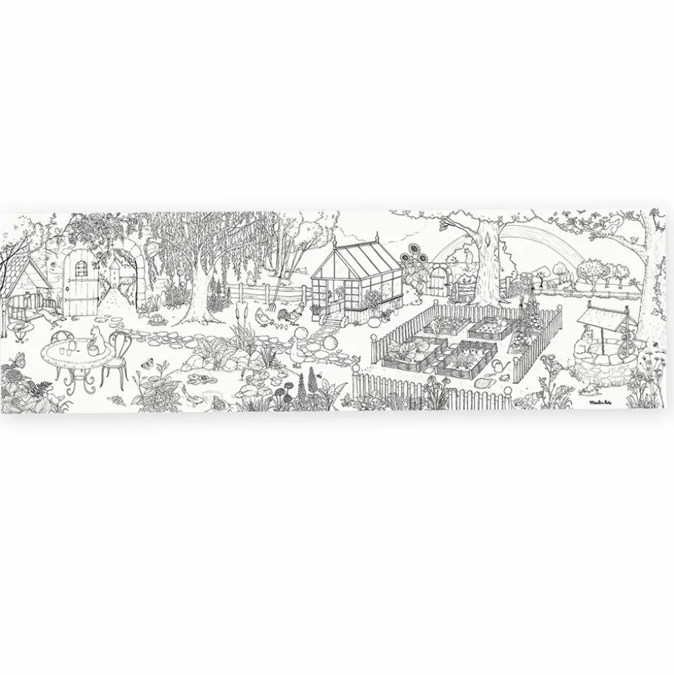 Farvelægningsplakat 1,5 meter - Haveliv