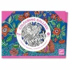 Farvelægningsplakater - Blomster, 3 stk