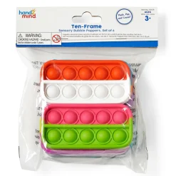 Fidget poppers - Tæl til 10 (sæt med 6 stk)