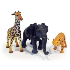 Figurer i 100 % naturgummi - Jungledyr