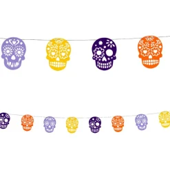Filtguirlande - Sugar Skulls, 100 cm