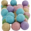 Filtkugler - Pastel, 64 stk