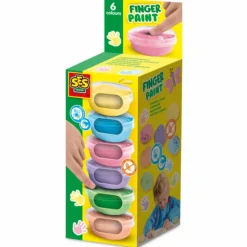 Fingermaling - 6 x 45 ml - Pastel