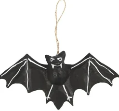 Flagermus i papmaché - H: 10 cm., 1 stk.