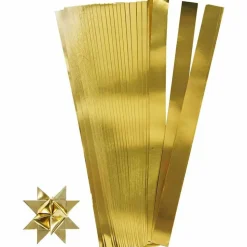 Flet selv julestjerner - Guld, 100 strimler