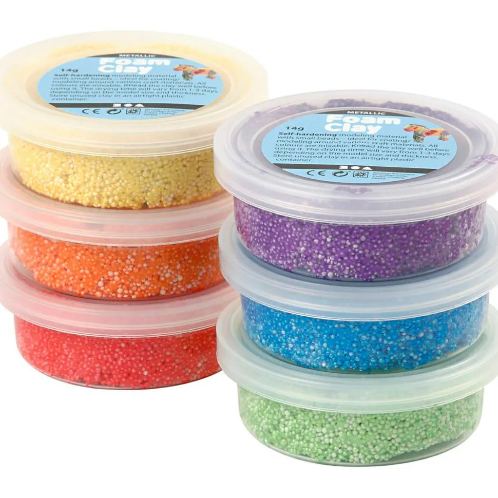 Foam Clay 6 x 14 gr. - Metallic