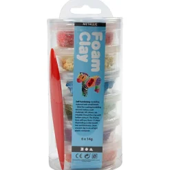 Foam Clay 6 x 14 gr. - Metallic