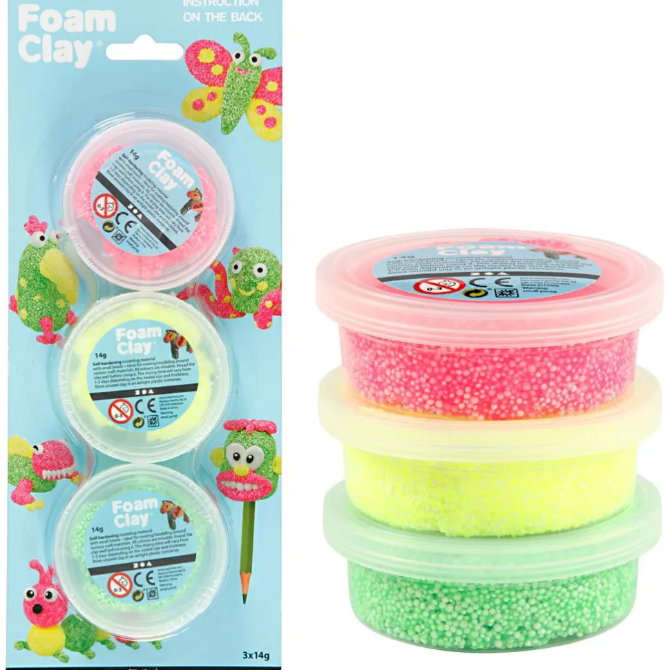 Foam Clay 3 x 14 gr. - Neon