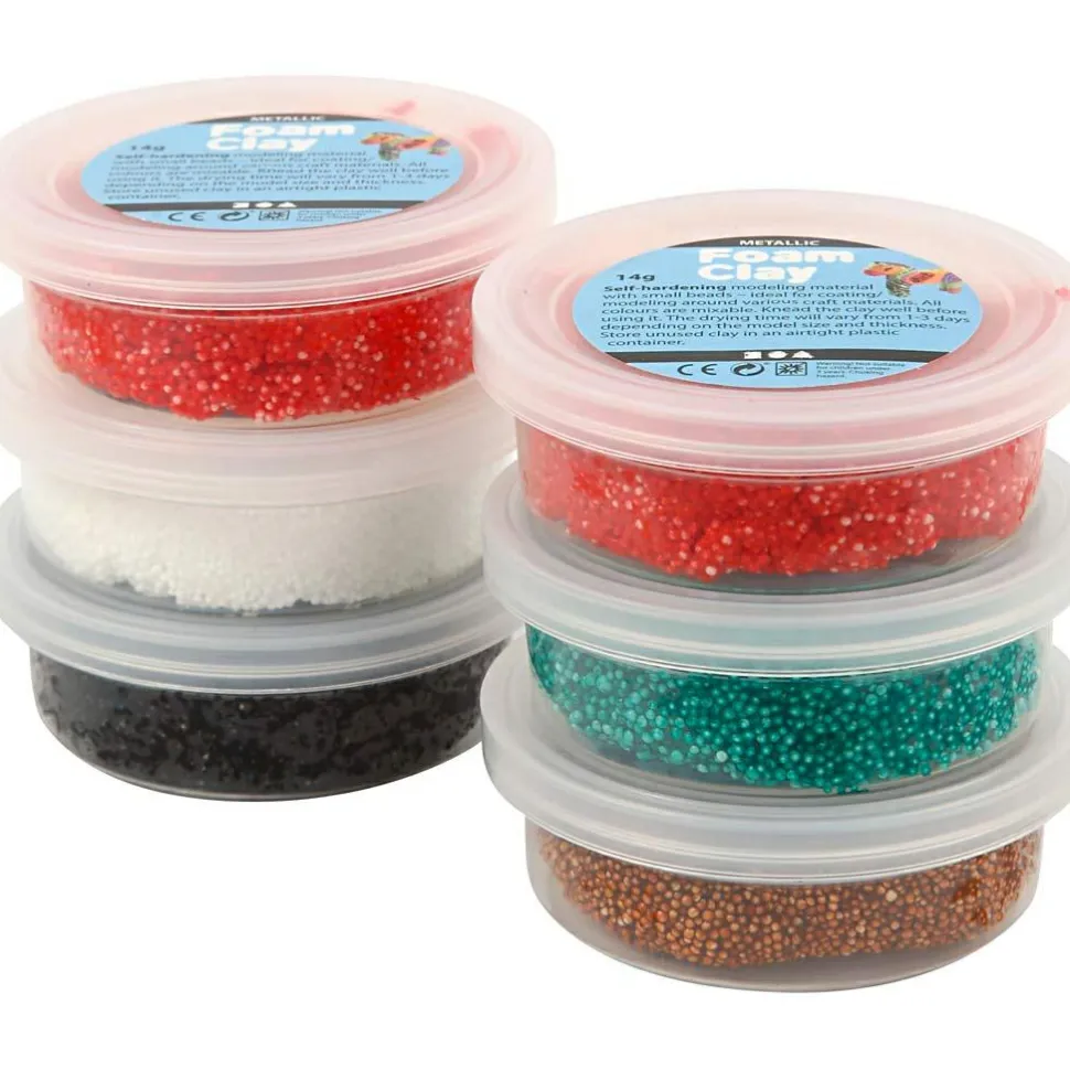 Foam Clay 6 x14 gr. - Julefarver