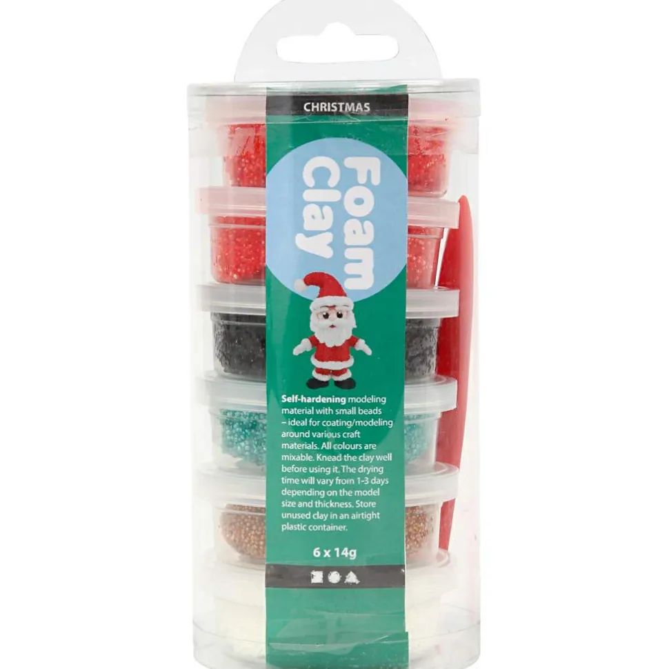 Foam Clay 6 x14 gr. - Julefarver