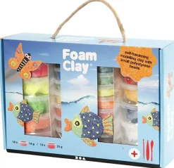 Foam Clay i gaveæske, 28 bøtter + værktøj
