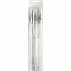 Gel kuglepen - Hvid, 6 stk