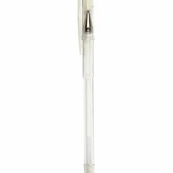 Gel kuglepen - Hvid, 6 stk