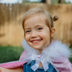 Glitterkappe med pelskant, str. 4-7 år
