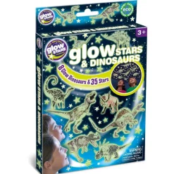 Glow - Dinosaurer + stjerner, 43 dele