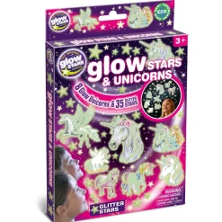 Glow - Enhjørninger + stjerner, 43 dele