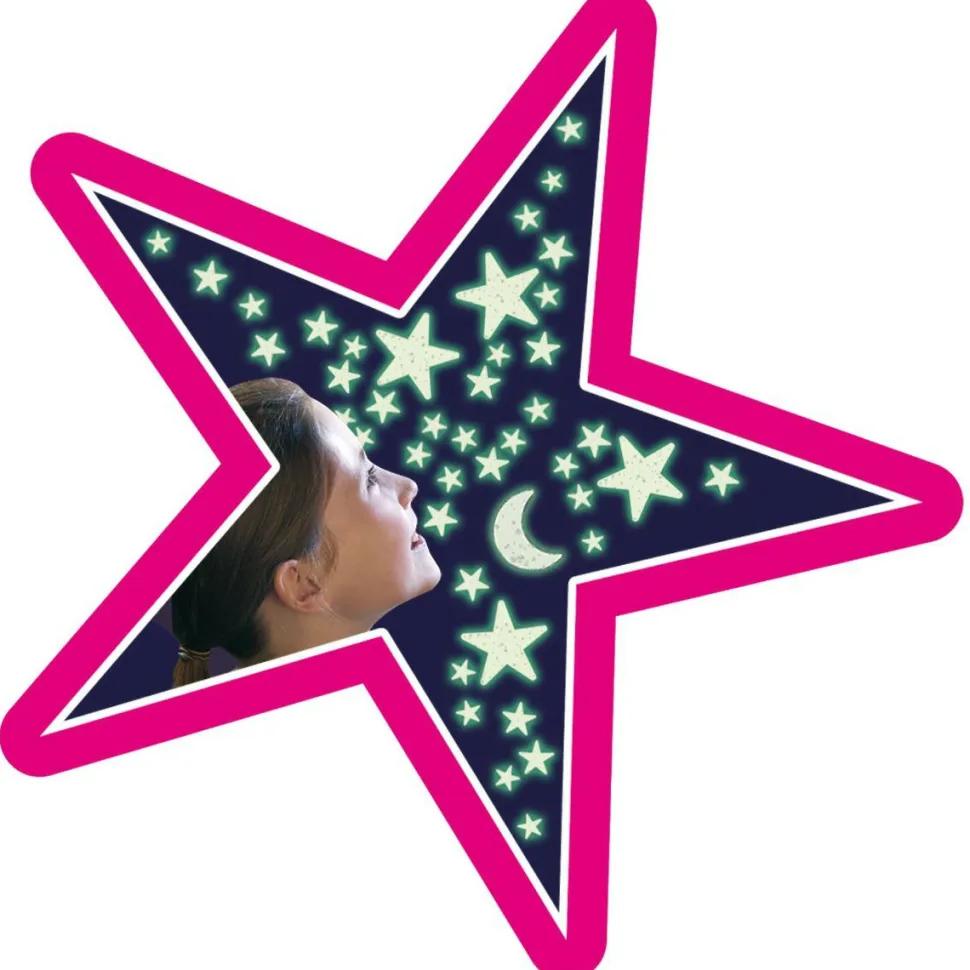 Glow - Stjerner m. glimmer, 40 dele