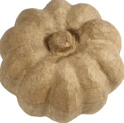 Græskar i papmaché - Ø16 cm.