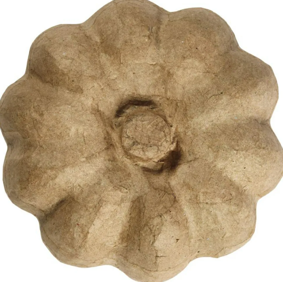 Græskar i papmaché - Ø16 cm.