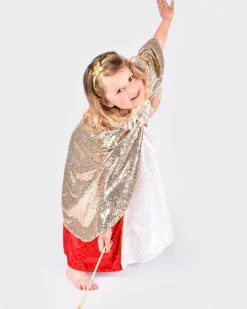 Guldkappe, stav, hårbånd, str. 3-8 år