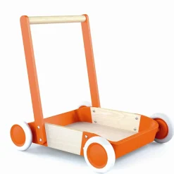 Gåvogn i træ - Orange