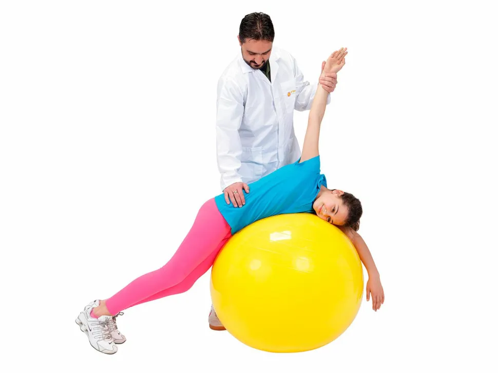 Gymnastikbold 75 cm gul